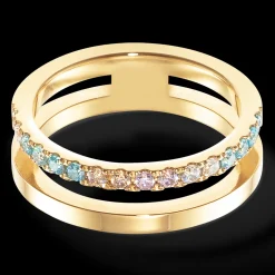 Eternal Unity Ring gold-multicolour pastel