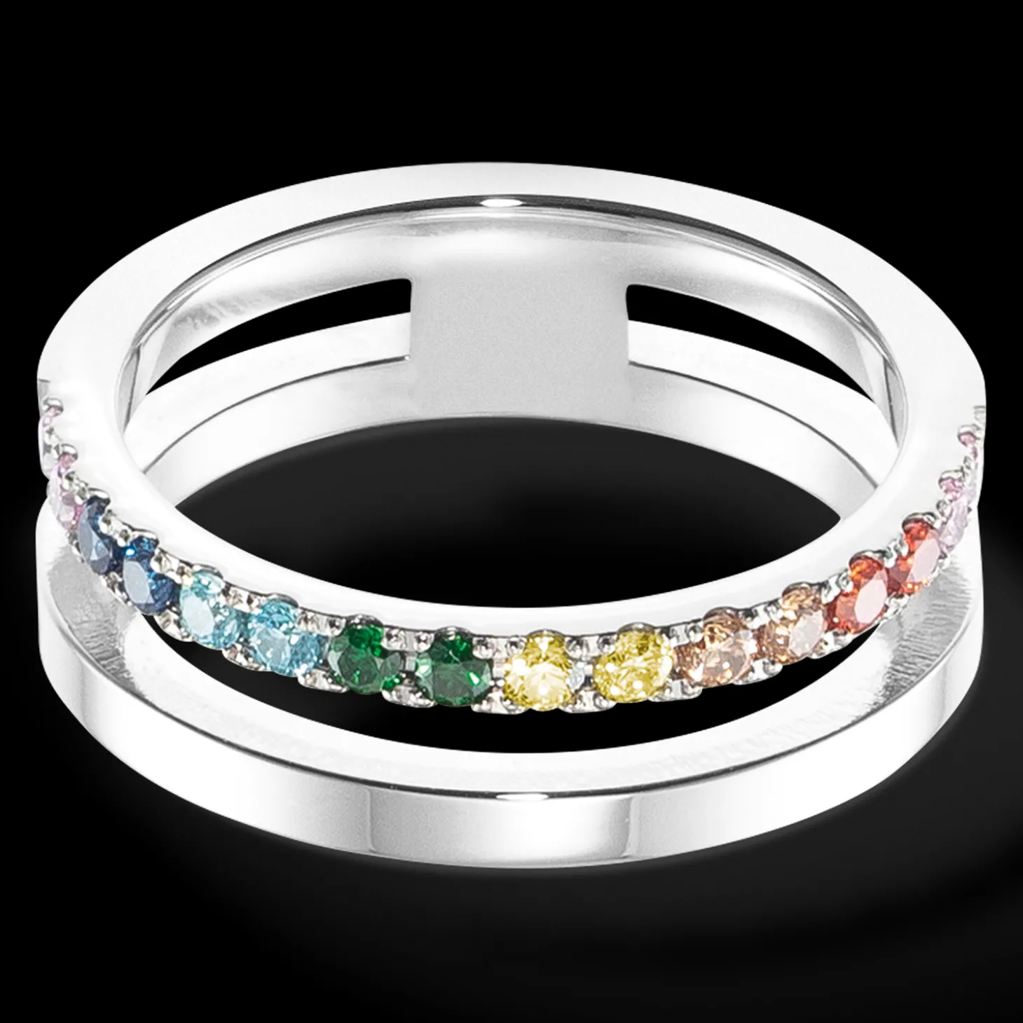 Eternal Unity Ring silver-multicolour