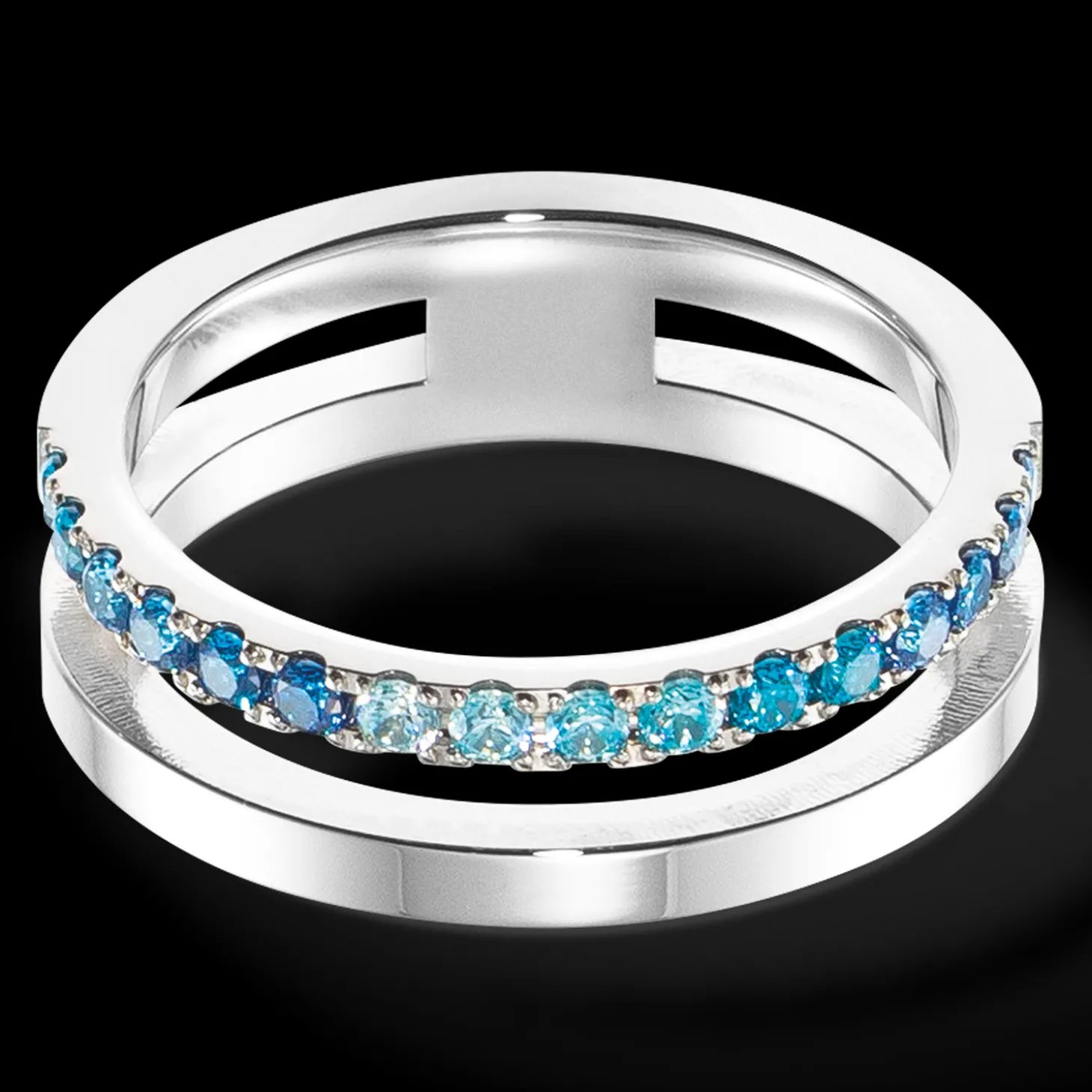 Eternal Unity Ring silver-blue