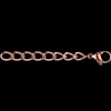 Extension chain with clasp stainless steel rose gold
