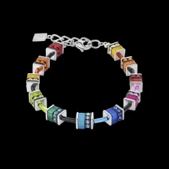 GeoCUBE® Bracelet classic polaris & rhinestone multicolour