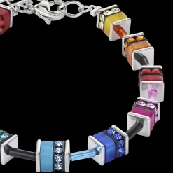 GeoCUBE® Bracelet classic polaris & rhinestone multicolour