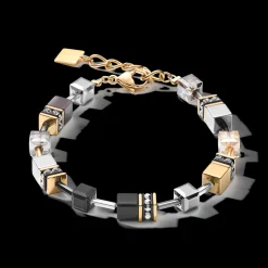 GEOCUBE® Bracelet grey-gold