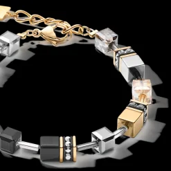 GEOCUBE® Bracelet grey-gold