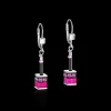 GeoCUBE® Earrings classic polaris & rhinestone multicolour