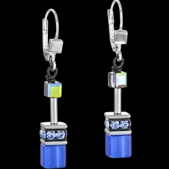 GeoCUBE® Earrings cobalt blue