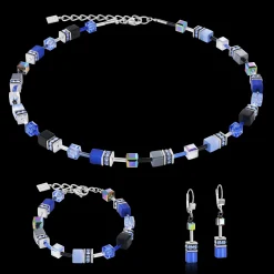 GeoCUBE® Earrings cobalt blue