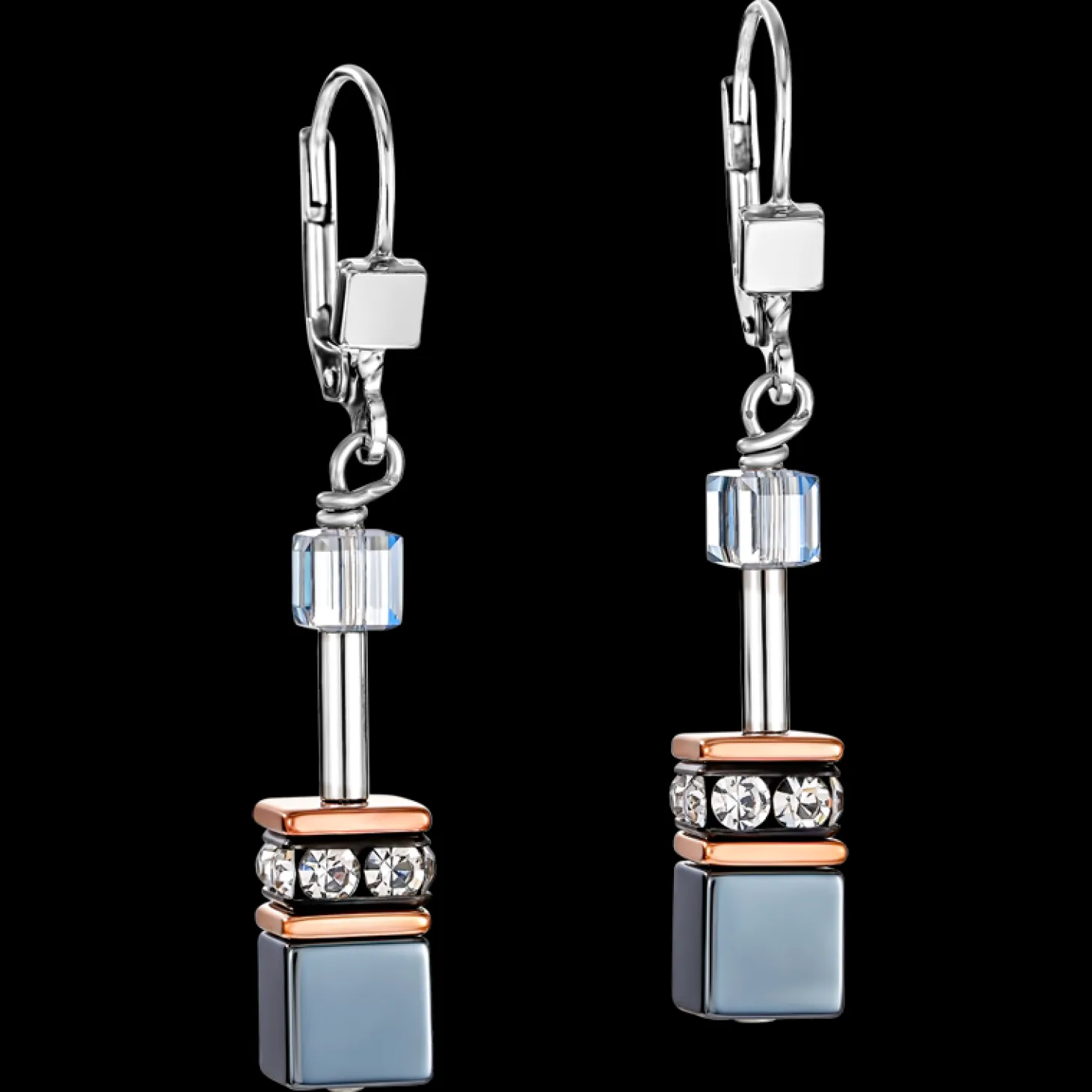 GeoCUBE® Earrings ice blue