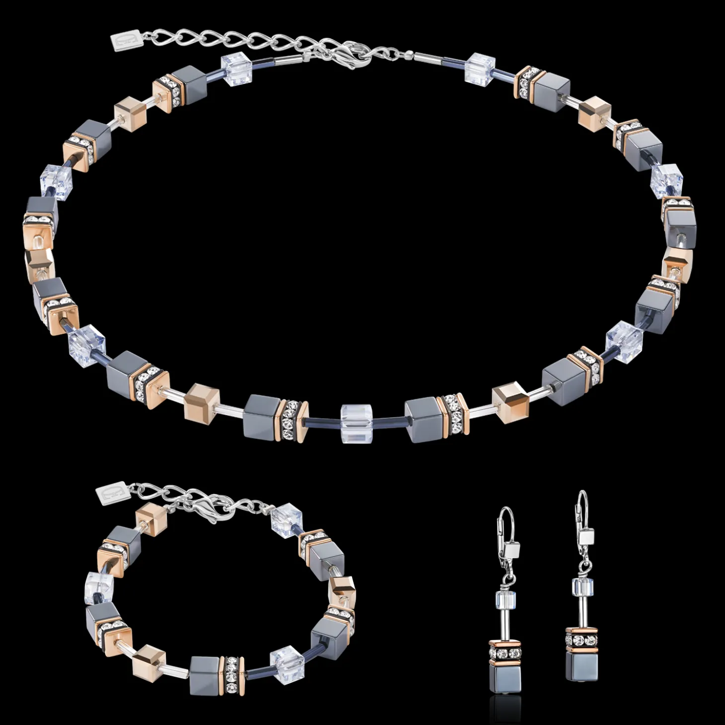 GeoCUBE® Earrings ice blue
