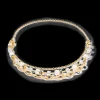 GeoCUBE® Festive Layer necklace gold-white