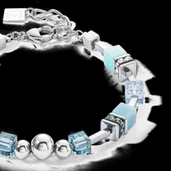 GeoCUBE® Fusion Spheres bracelet ice blue