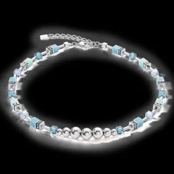 GeoCUBE® Fusion Spheres necklace ice blue