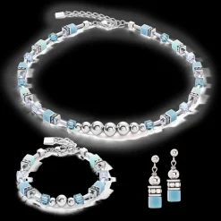 GeoCUBE® Fusion Spheres necklace ice blue