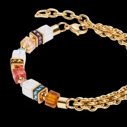 GeoCUBE® Fusion Summer bracelet gold-sunset