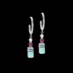 GeoCUBE® Fusion Summer hoop earrings silver-couture