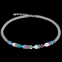 GeoCUBE® Fusion Summer necklace silver-couture