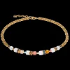 GeoCUBE® Fusion Summer necklace gold-sunset