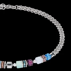 GeoCUBE® Fusion Summer necklace silver-couture