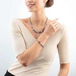 GeoCUBE® Fusion Summer necklace silver-couture