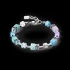 GeoCUBE® Iconic bracelet aqua-lilac
