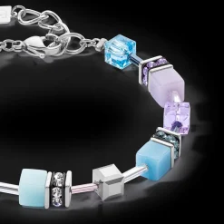GeoCUBE® Iconic bracelet aqua-lilac