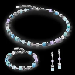 GeoCUBE® Iconic bracelet aqua-lilac