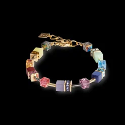 GeoCUBE® Iconic bracelet Festive gold-multicolour