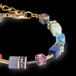 GeoCUBE® Iconic bracelet Festive gold-multicolour