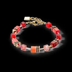 GeoCUBE® Iconic bracelet gold red