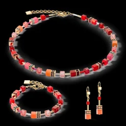 GeoCUBE® Iconic bracelet gold red
