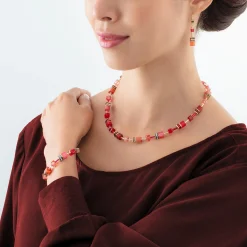 GeoCUBE® Iconic bracelet gold red