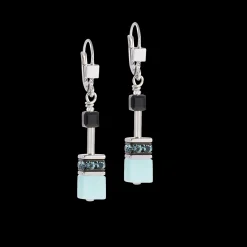 GeoCUBE® Iconic earrings Ice Serenity silver