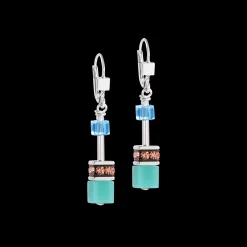 GeoCUBE® Iconic earrings Magic silver