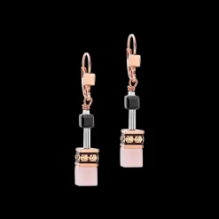 GeoCUBE® Iconic earrings rose gold soft