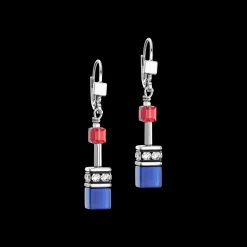 GeoCUBE® Iconic earrings silver-royal