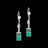 GeoCUBE® Iconic earrings silver-green