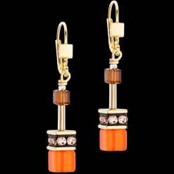 GeoCUBE® Iconic earrings Sunset gold