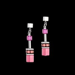 GeoCUBE® Iconic earrings Viva Magenta