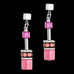 GeoCUBE® Iconic earrings Viva Magenta