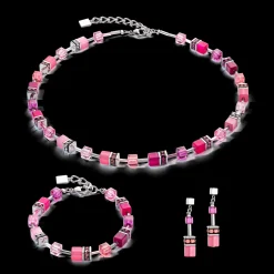 GeoCUBE® Iconic earrings Viva Magenta
