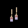 GeoCUBE® Iconic Layer earrings gold-rainbow