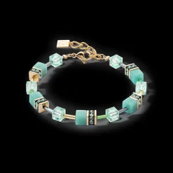 GeoCUBE® Iconic Mono Gold bracelet green