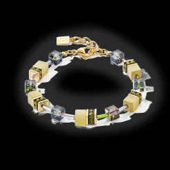 GeoCUBE® Iconic Mono Gold bracelet olive