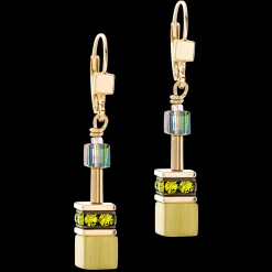 GeoCUBE® Iconic Mono Gold earrings olive