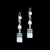 GeoCUBE® Iconic Mono Silver earrings ice blue
