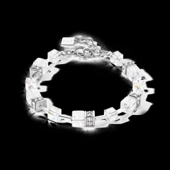 GeoCUBE® Iconic Nature bracelet silver-white
