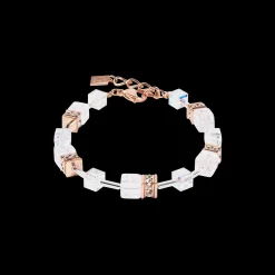 GeoCUBE® Iconic Nature bracelet rosegold white
