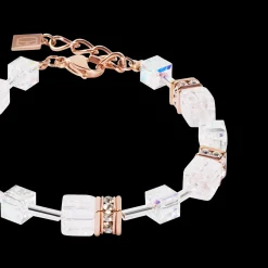 GeoCUBE® Iconic Nature bracelet rosegold white