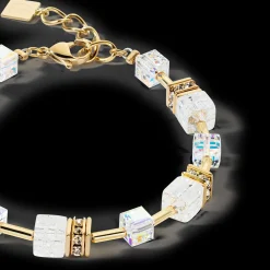GeoCUBE® Iconic Nature bracelet gold white