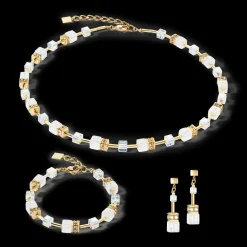 GeoCUBE® Iconic Nature bracelet gold white